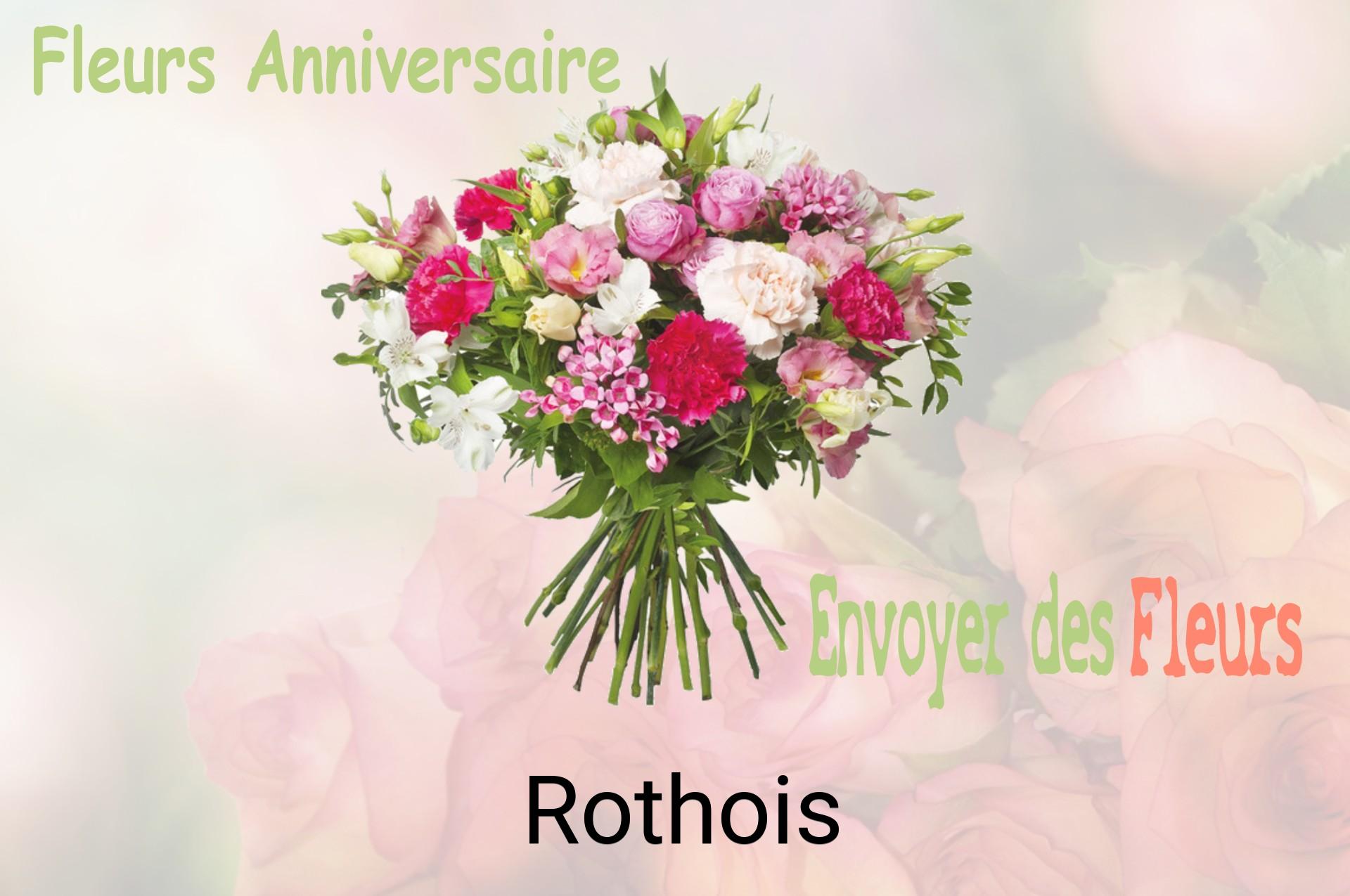 Bouquet de fleurs d’anniversaire livré à Rothois